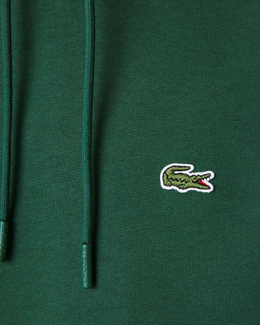 Lacoste Mens Fleece Hoodie - Green 132
