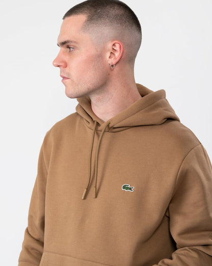 Lacoste Mens Fleece Hoodie - Cookie SIX