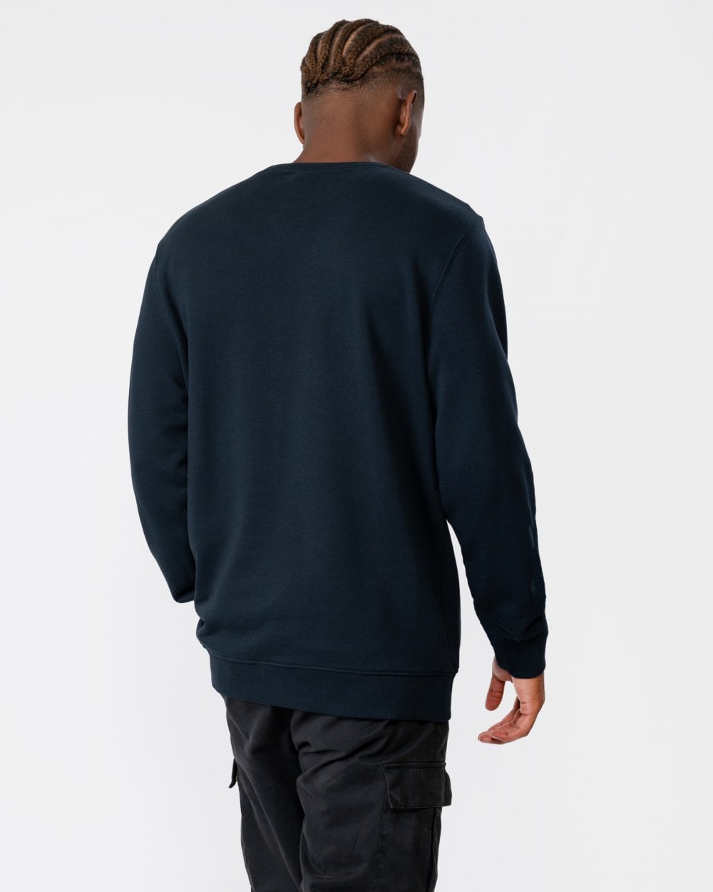 Lyle & Scott Tonal Eagle Mens Crew Neck Sweatshirt - Z271 Dark Navy