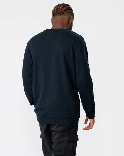 Lyle & Scott Tonal Eagle Mens Crew Neck Sweatshirt - Z271 Dark Navy