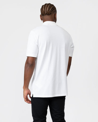 Lyle & Scott Tonal Eagle Mens Polo Shirt - 626 White