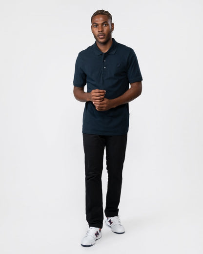 Lyle & Scott Tonal Eagle Mens Polo Shirt - Z271 Dark Navy