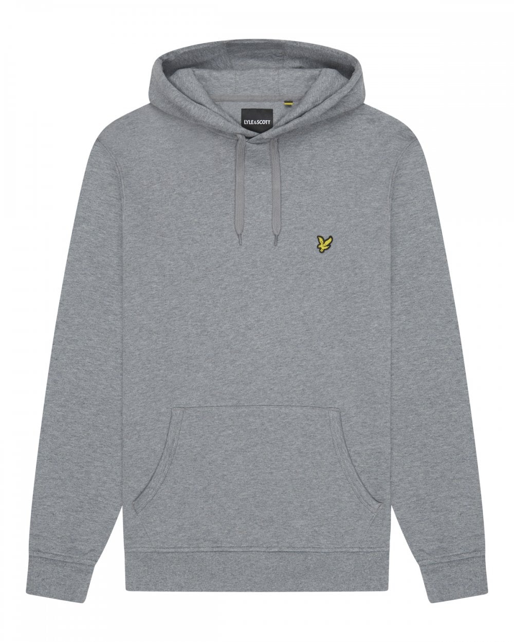 Lyle & Scott Mens Pullover Hoodie - T28 Mid Grey Marl