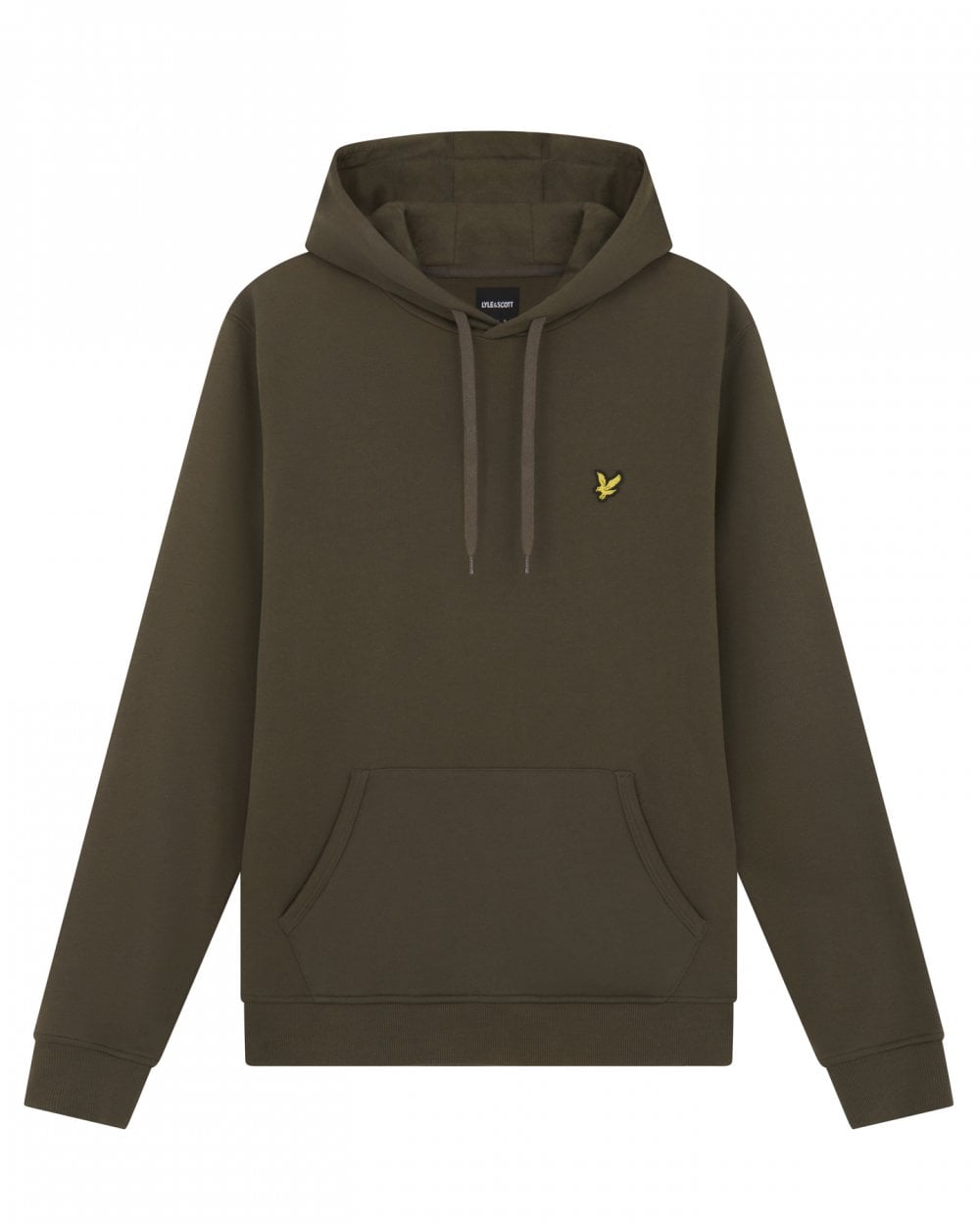 Lyle & Scott Mens Pullover Hoodie - W485 Olive