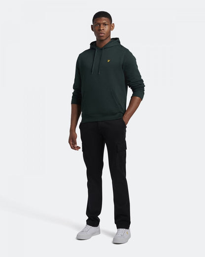 Lyle & Scott Mens Pullover Hoodie - W486 Dark Green