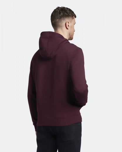 Lyle & Scott Mens Pullover Hoodie - Z562 Burgundy