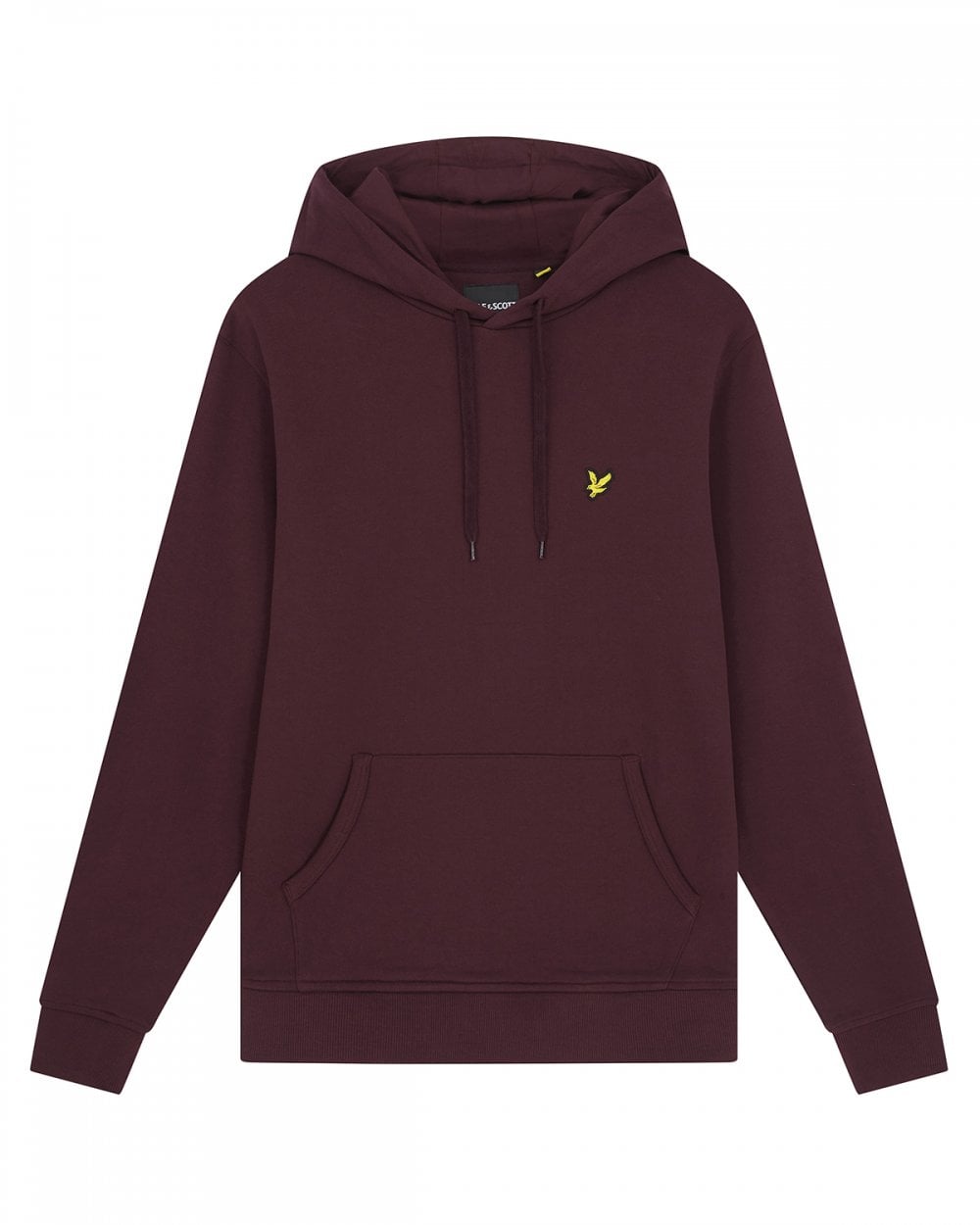 Lyle & Scott Mens Pullover Hoodie - Z562 Burgundy