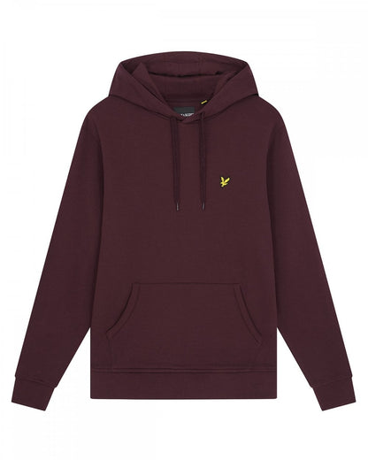 Lyle & Scott Mens Pullover Hoodie - Z562 Burgundy