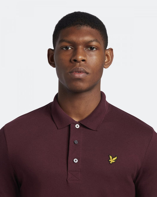 Lyle & Scott Plain Mens Polo Shirt SP400VOG - Z562 Burgundy
