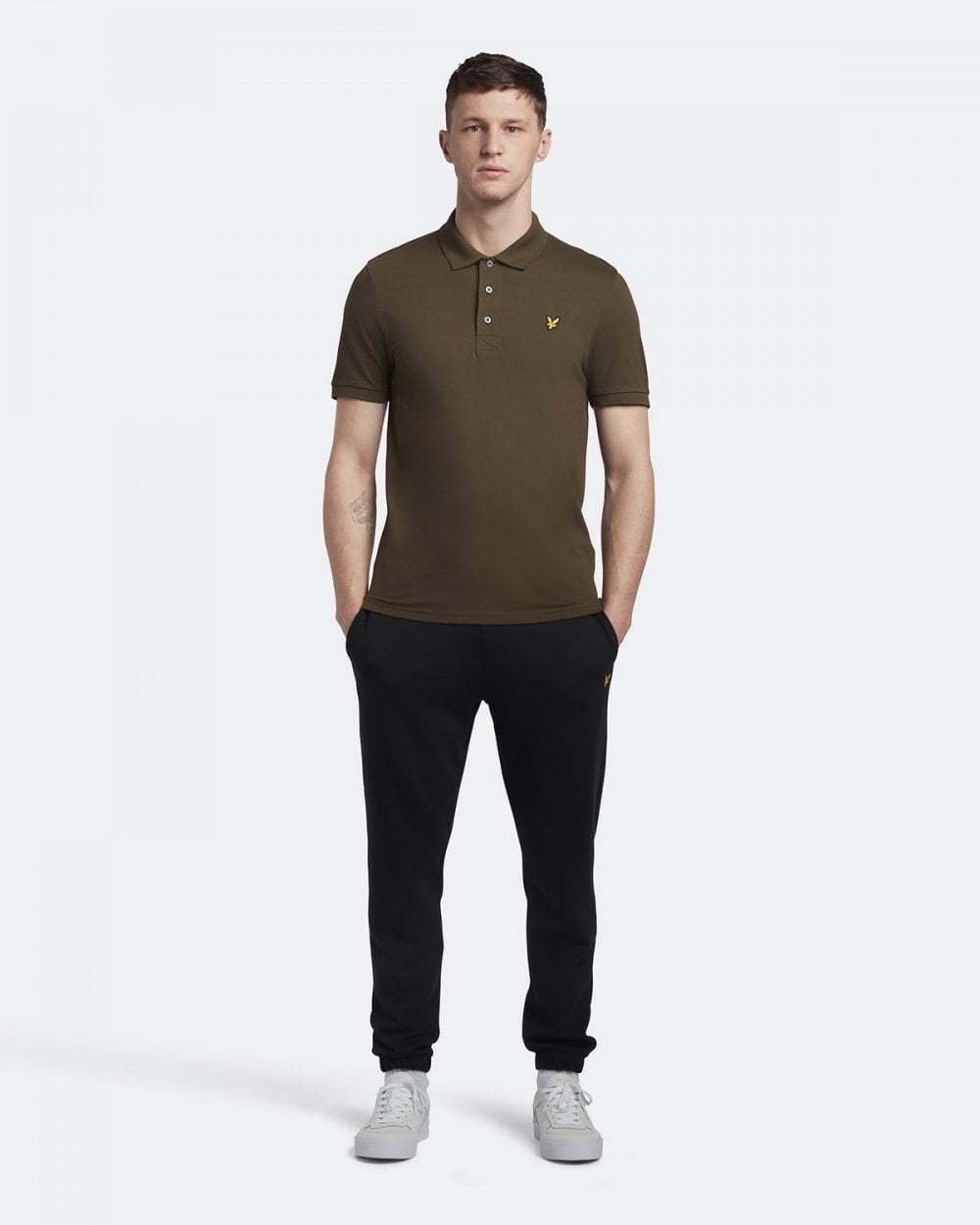 Lyle & Scott Plain Mens Polo Shirt SP400VOG - W485 Olive