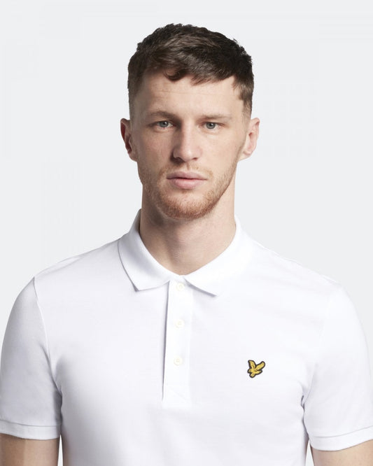 Lyle & Scott Plain Mens Polo Shirt SP400VOG - 626 White