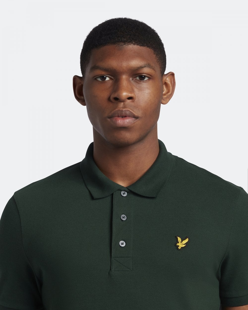 Lyle & Scott Plain Mens Polo Shirt SP400VOG - W486 Dark Green