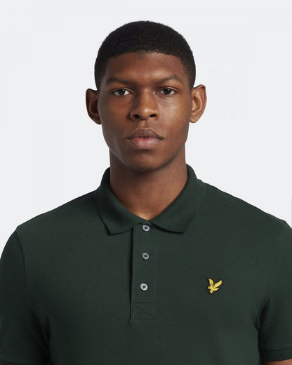 Lyle & Scott Plain Mens Polo Shirt SP400VOG - W486 Dark Green
