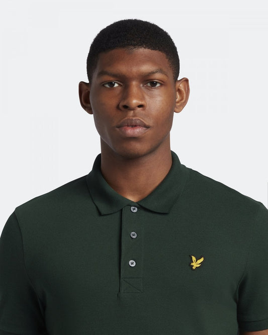 Lyle & Scott Plain Mens Polo Shirt SP400VOG - W486 Dark Green