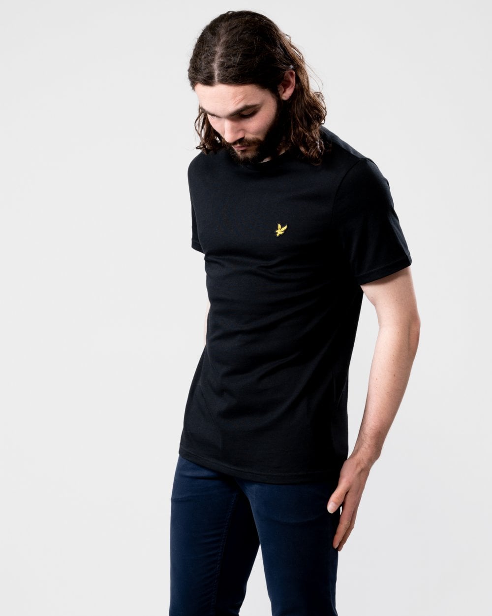 Lyle & Scott Plain Mens T-Shirt TS400VOG - Z865 Jet Black