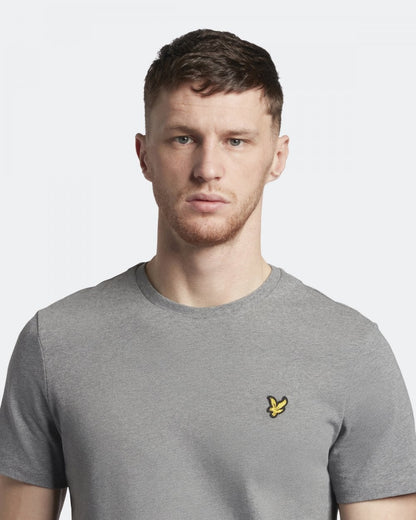 Lyle & Scott Plain Mens T-Shirt TS400VOG - T28 Mid Grey Marl