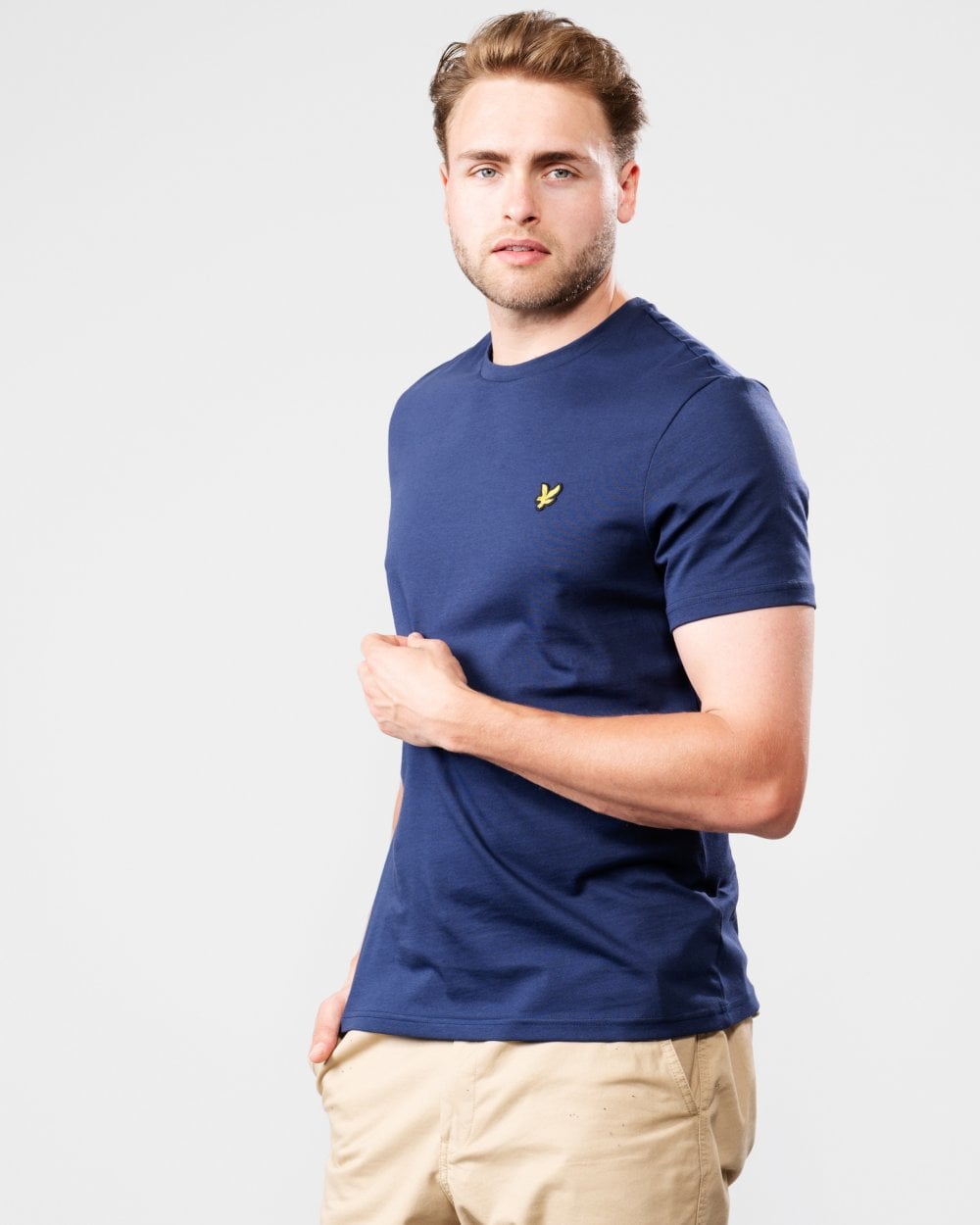 Lyle & Scott Plain Mens T-Shirt TS400VOG - Z99 Navy - CHO - Designer Mens Short Sleeve T-Shirts & Tops