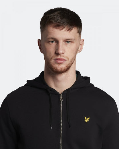 Lyle & Scott Zip Through Mens Hoodie ML420VOG - Z865 Jet Black