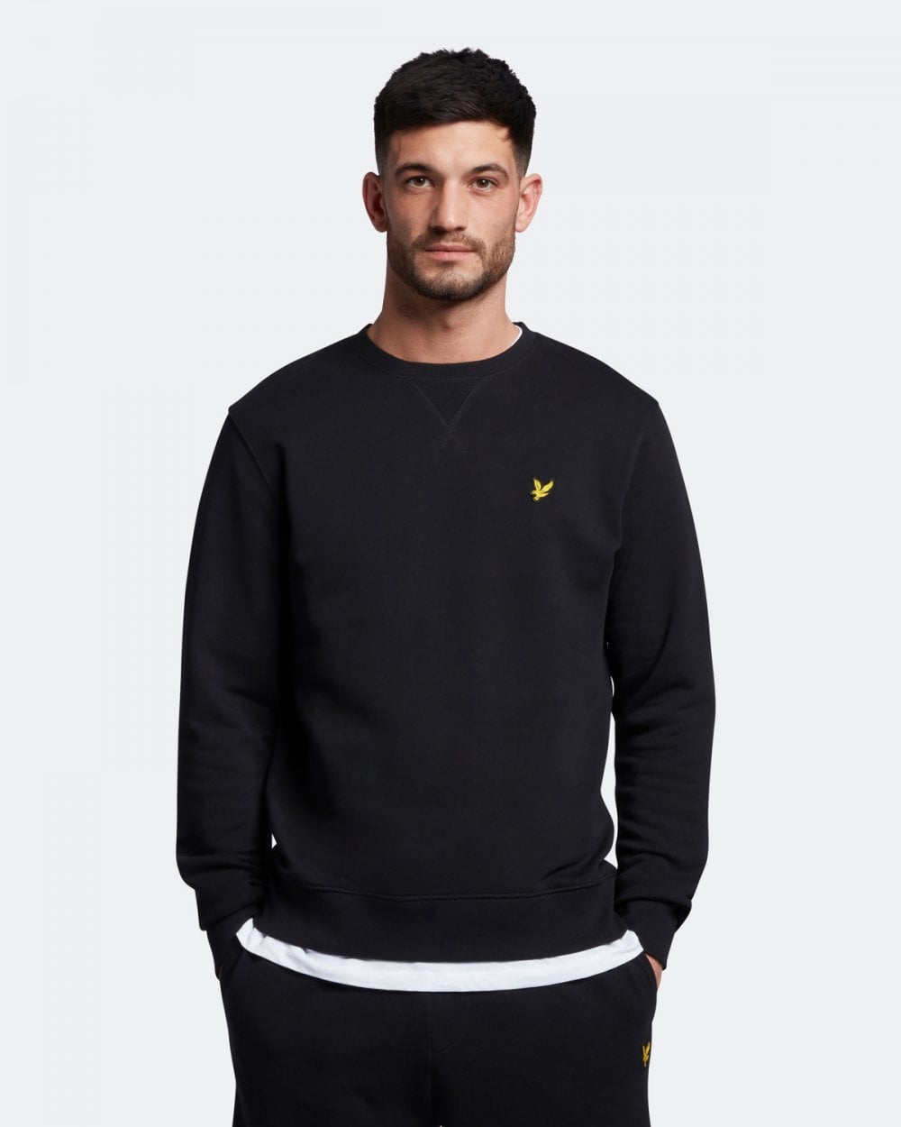 Lyle & Scott Mens Sweatshirt ML424VOG - Z865 Jet Black