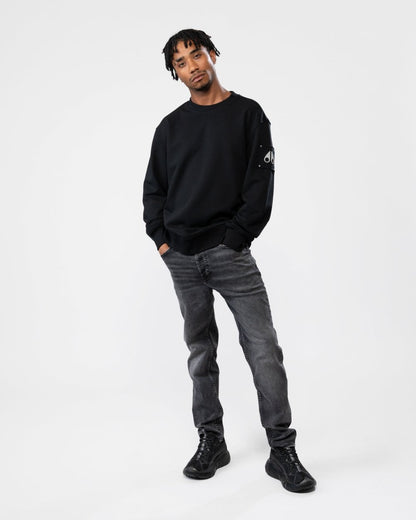 Moose Knuckles Hartsfield Mens Crew Neck Sweatshirt - Black
