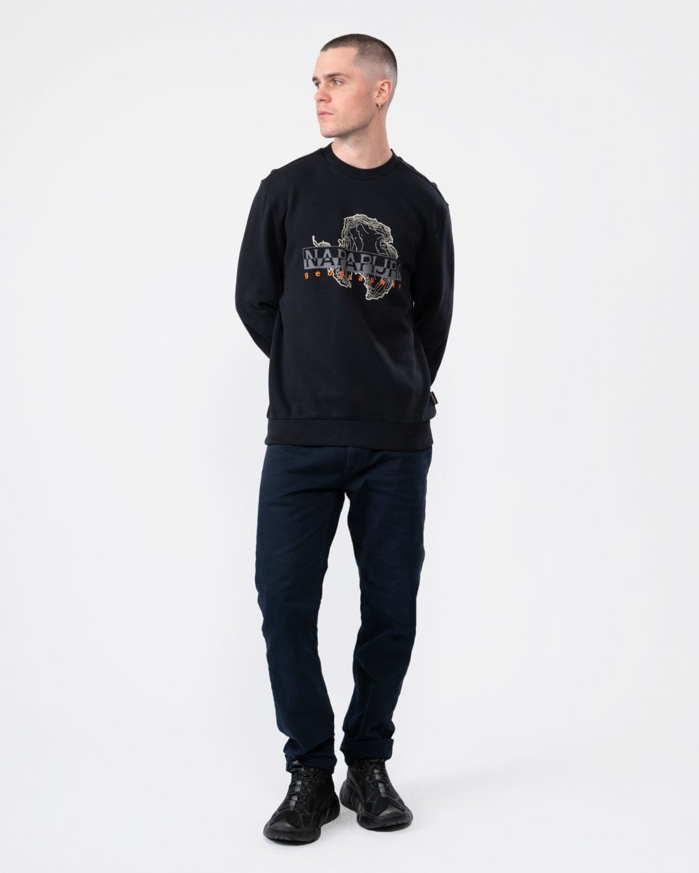 Napapijri S-Iceberg Mens Graphic Print Sweatshirt