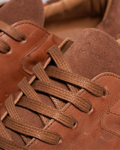 Oliver Sweeney Orjais Mens Hand Washed Calf Leather Trainers - Tan
