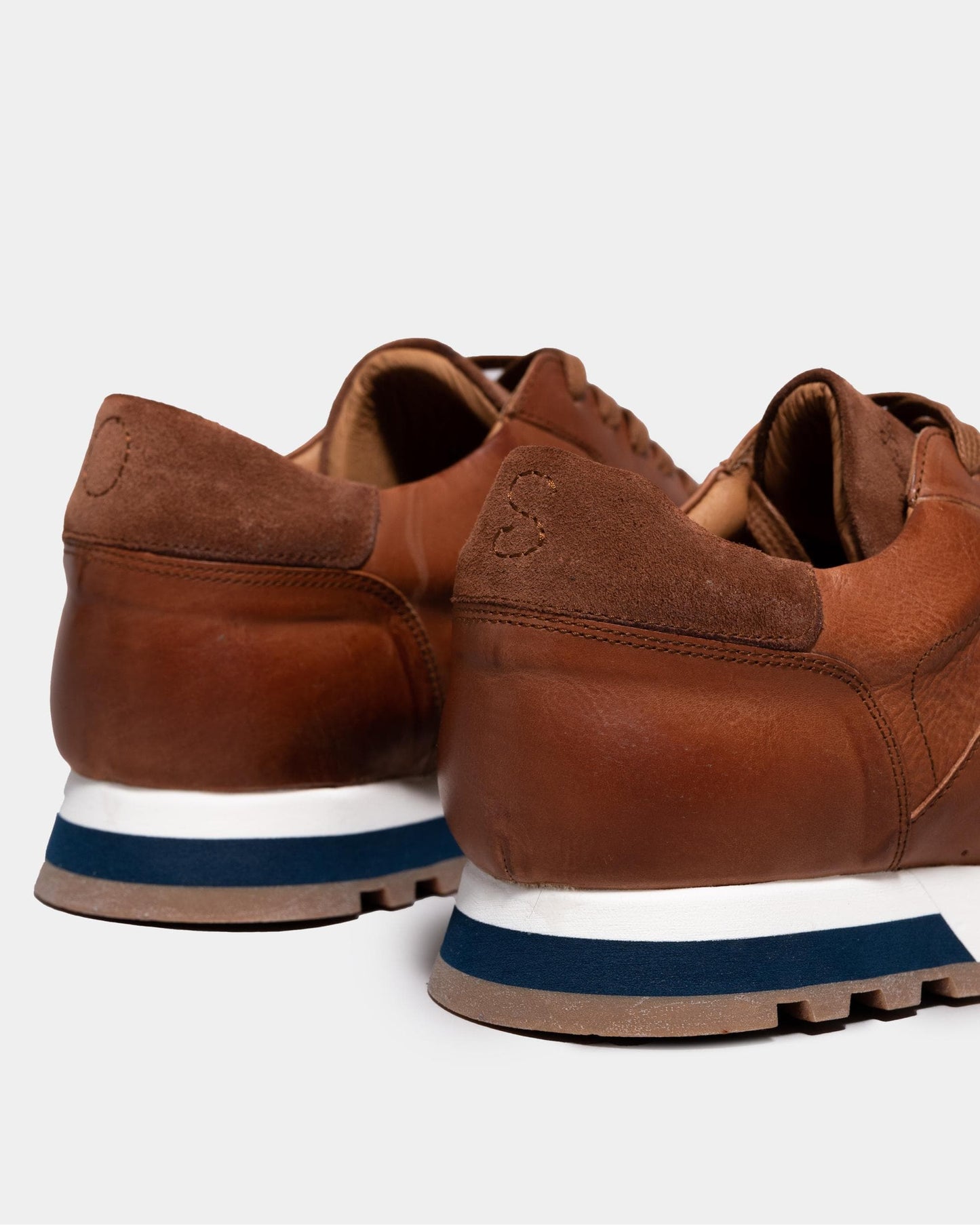 Oliver Sweeney Orjais Mens Hand Washed Calf Leather Trainers - Tan