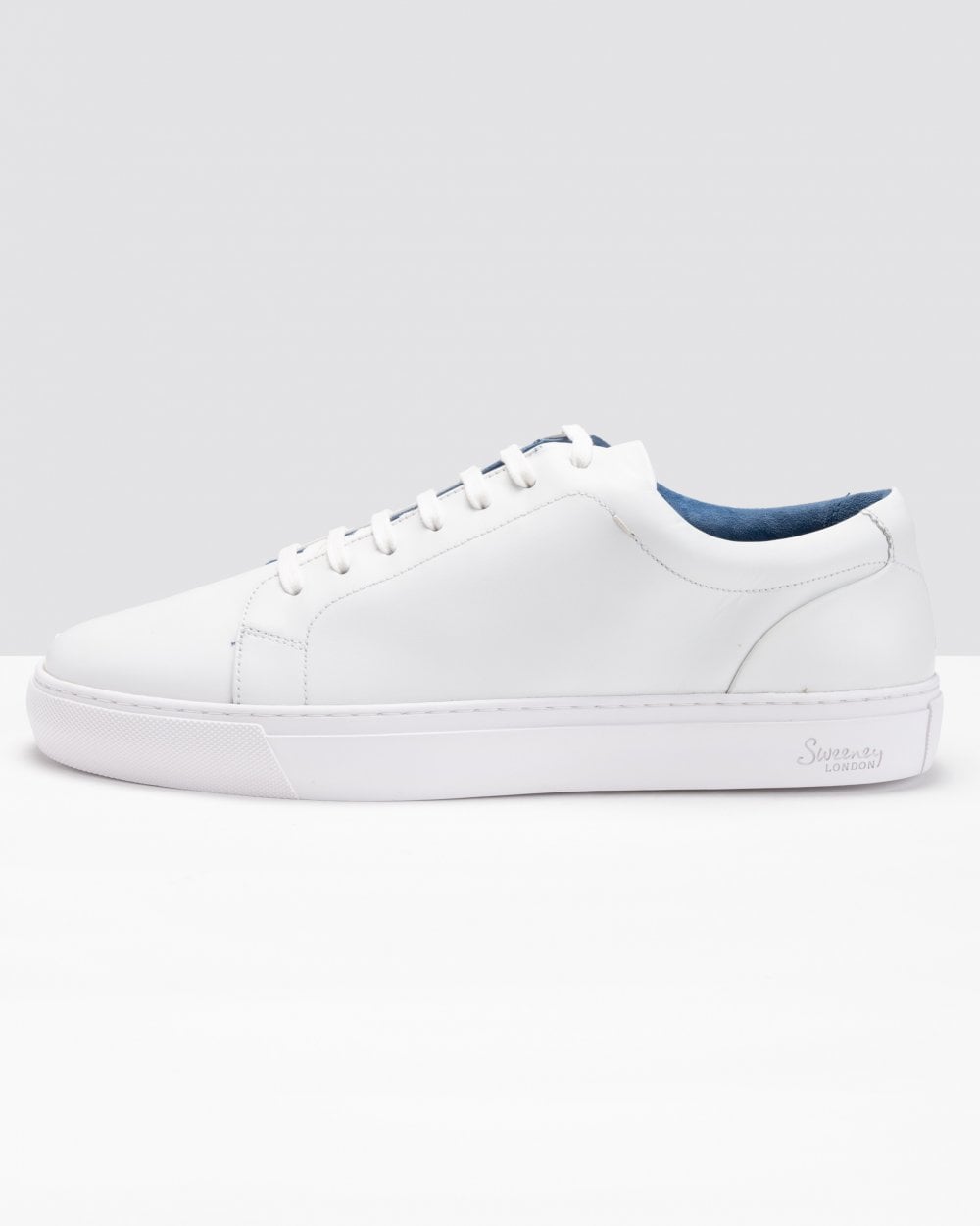 Oliver Sweeney Hayle Antiqued Calf Leather Mens Trainers - White - CHO - Designer Mens Trainers