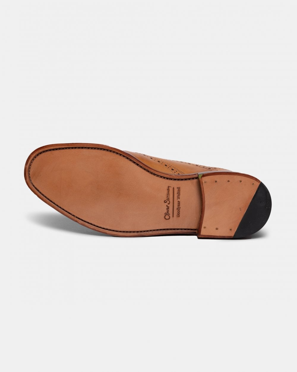 Oliver Sweeney Aldeburgh Mens Leather Brogue - Tan