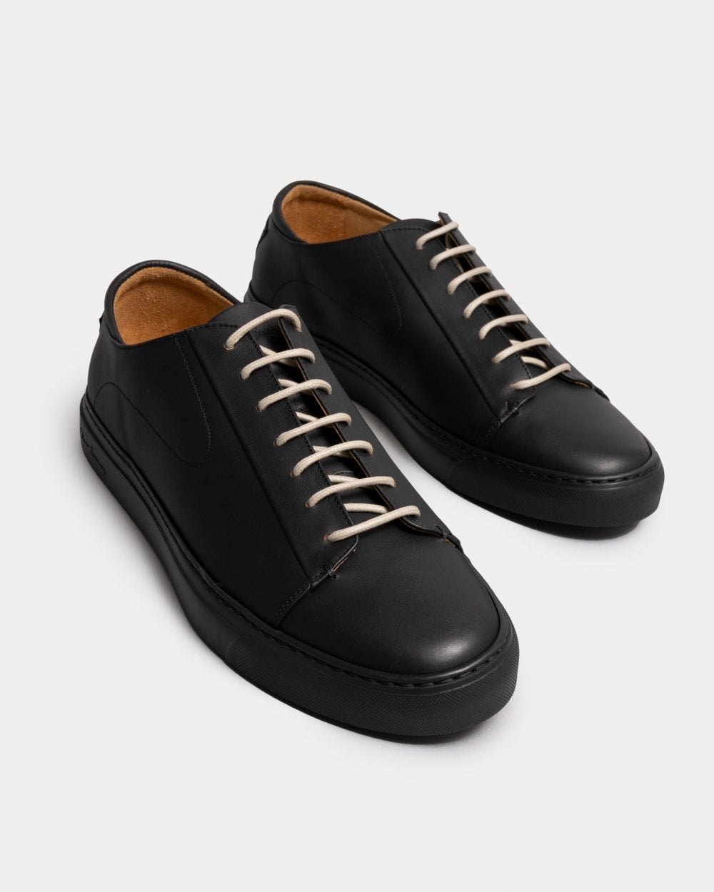 Oliver Sweeney Sirolo Mens Calf Leather Lightweight Trainers - Black