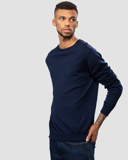 Oliver Sweeney Camber Mens Crew Neck Jumper - Navy