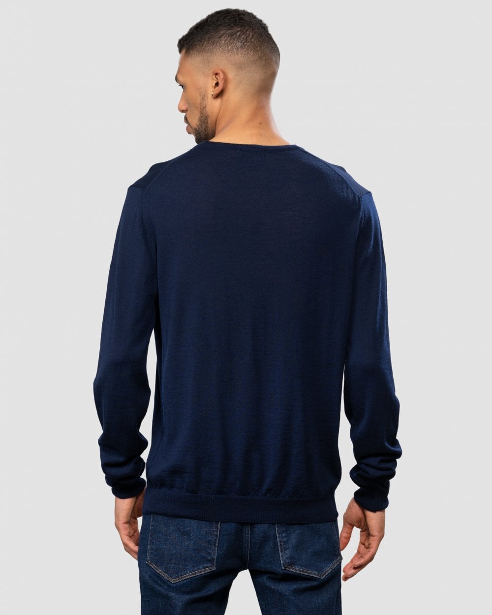 Oliver Sweeney Camber Mens Crew Neck Jumper - Navy
