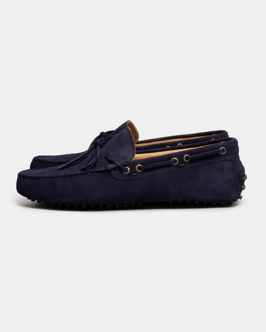 Oliver Sweeney Lastres Suede Mens Driving Shoes - Navy