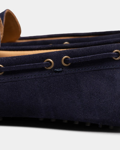 Oliver Sweeney Lastres Suede Mens Driving Shoes - Navy