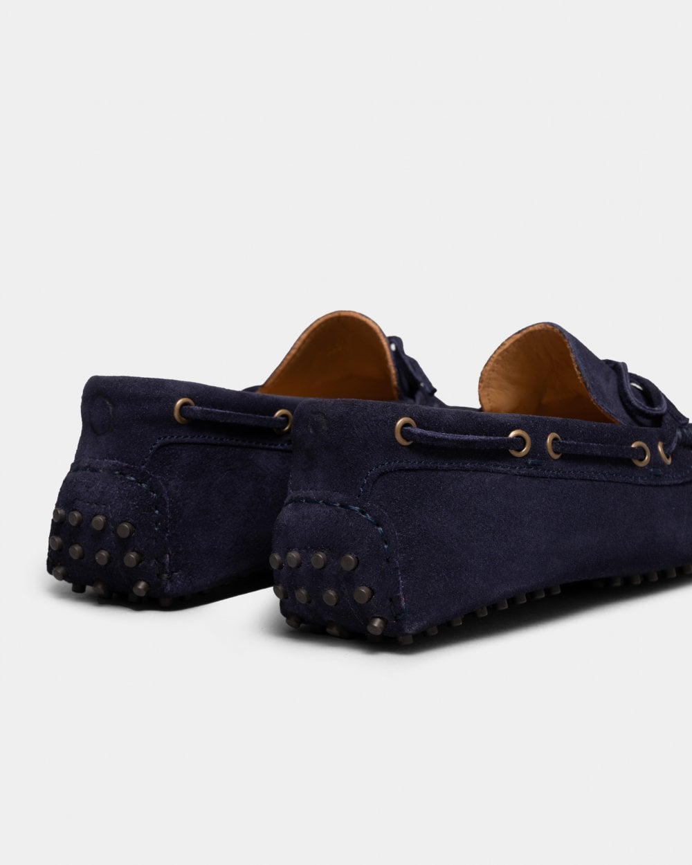 Oliver Sweeney Lastres Suede Mens Driving Shoes - Navy