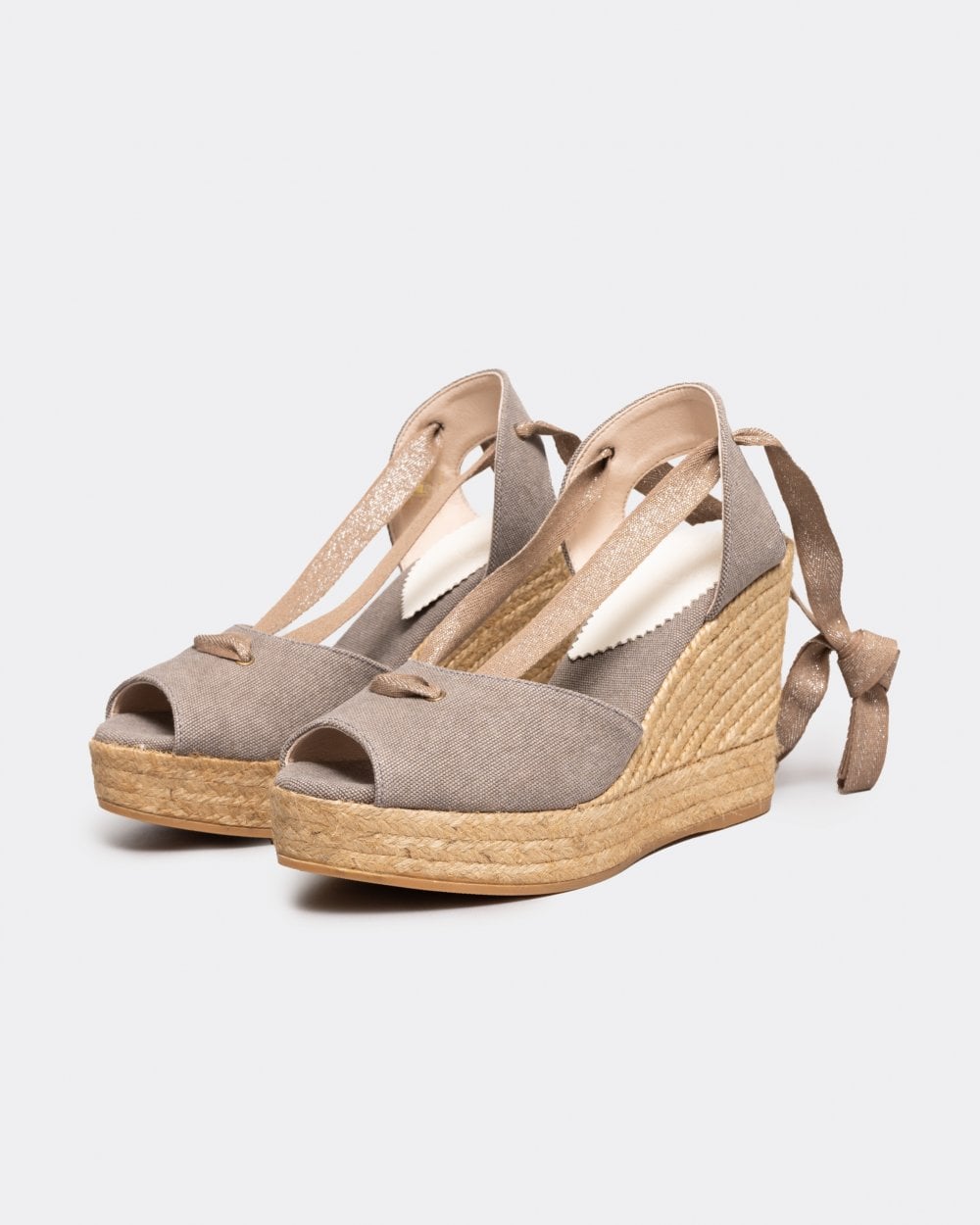 Penelope Chilvers Womens High Catalina Atelier Linen Espadrille