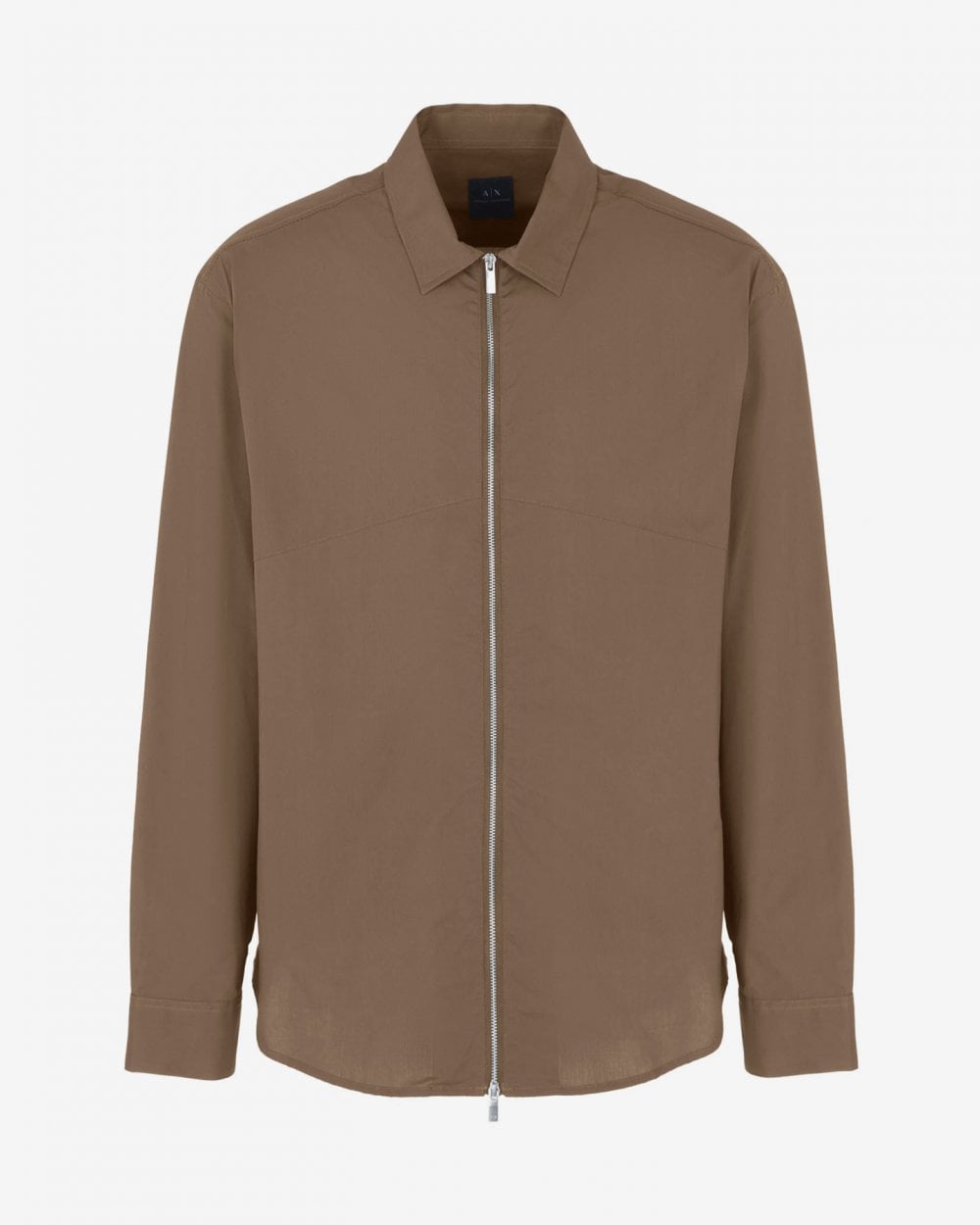 Armani Exchange Mens Zip Overshirt - Crocodile
