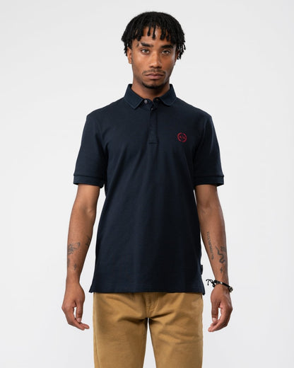 Armani Exchange Mens Short Sleeve Micro Logo Polo Shirt