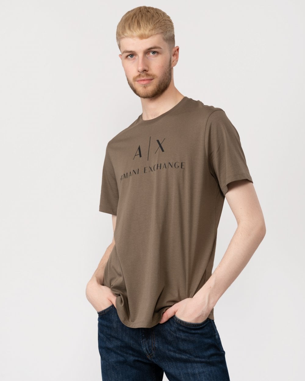 Armani Exchange A|X Logo Mens T-Shirt - Crocodile 1784