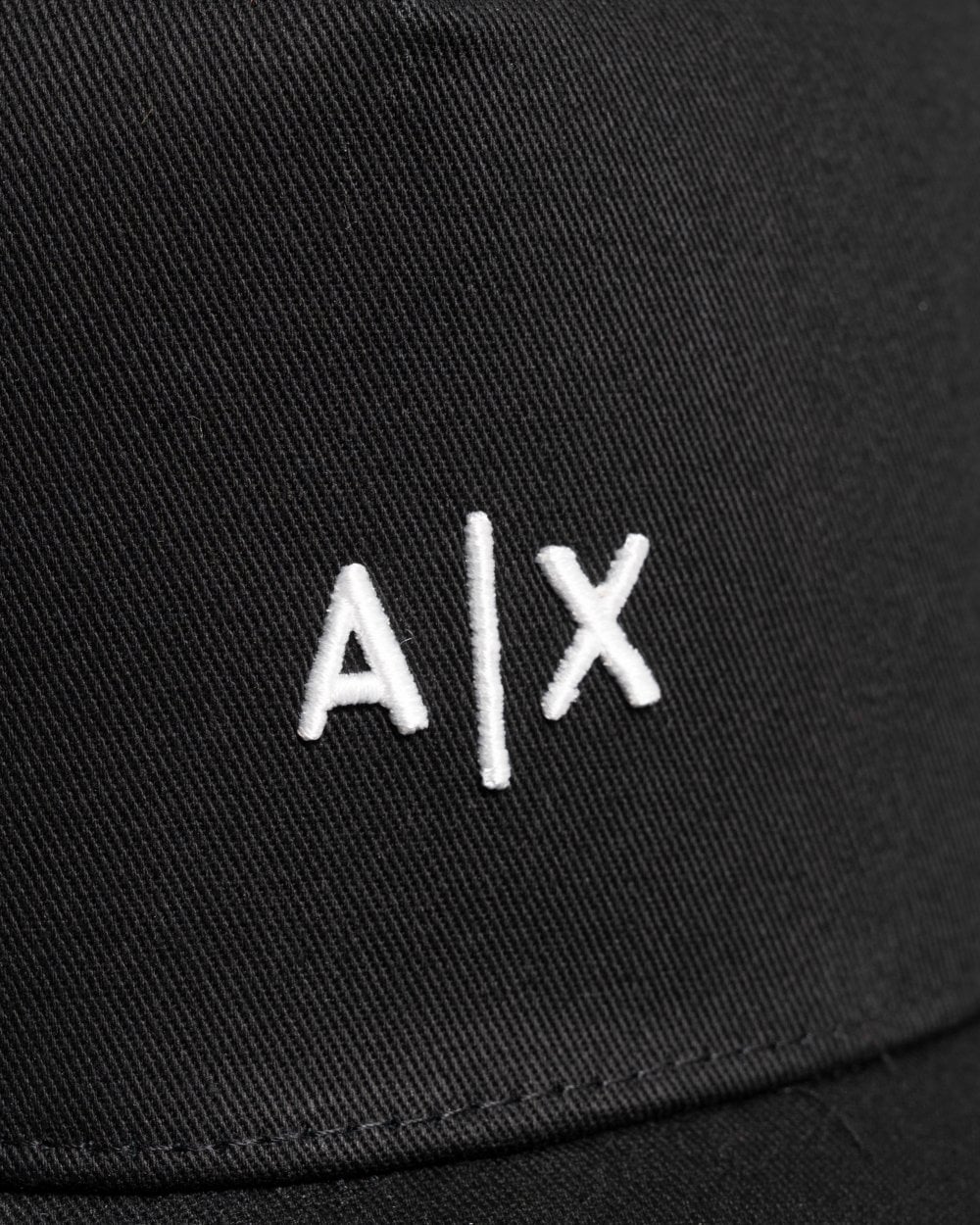 Armani Exchange Mens Mini A|X Logo Baseball Cap - Black/White 00121