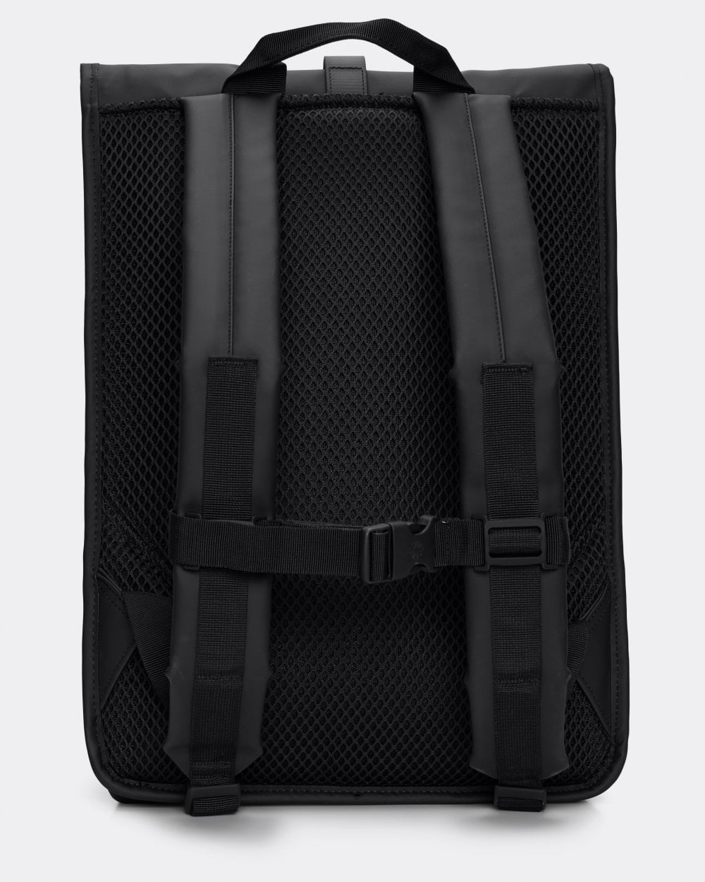 Rains Unisex Rolltop Rucksack - 01 Black