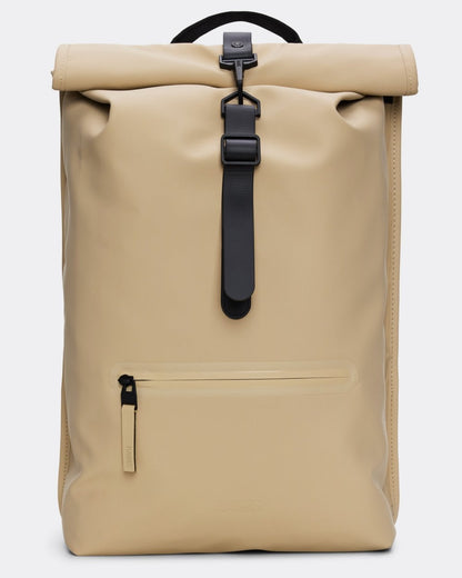 Rains Unisex Rolltop Rucksack - 24 Sand