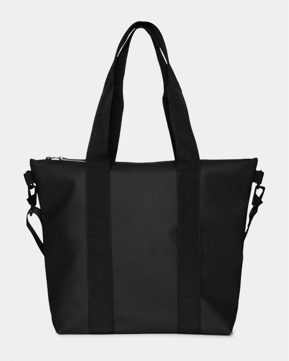 Rains Unisex Tote Bag Mini - 01 Black - CHO - Designer Unisex Bags
