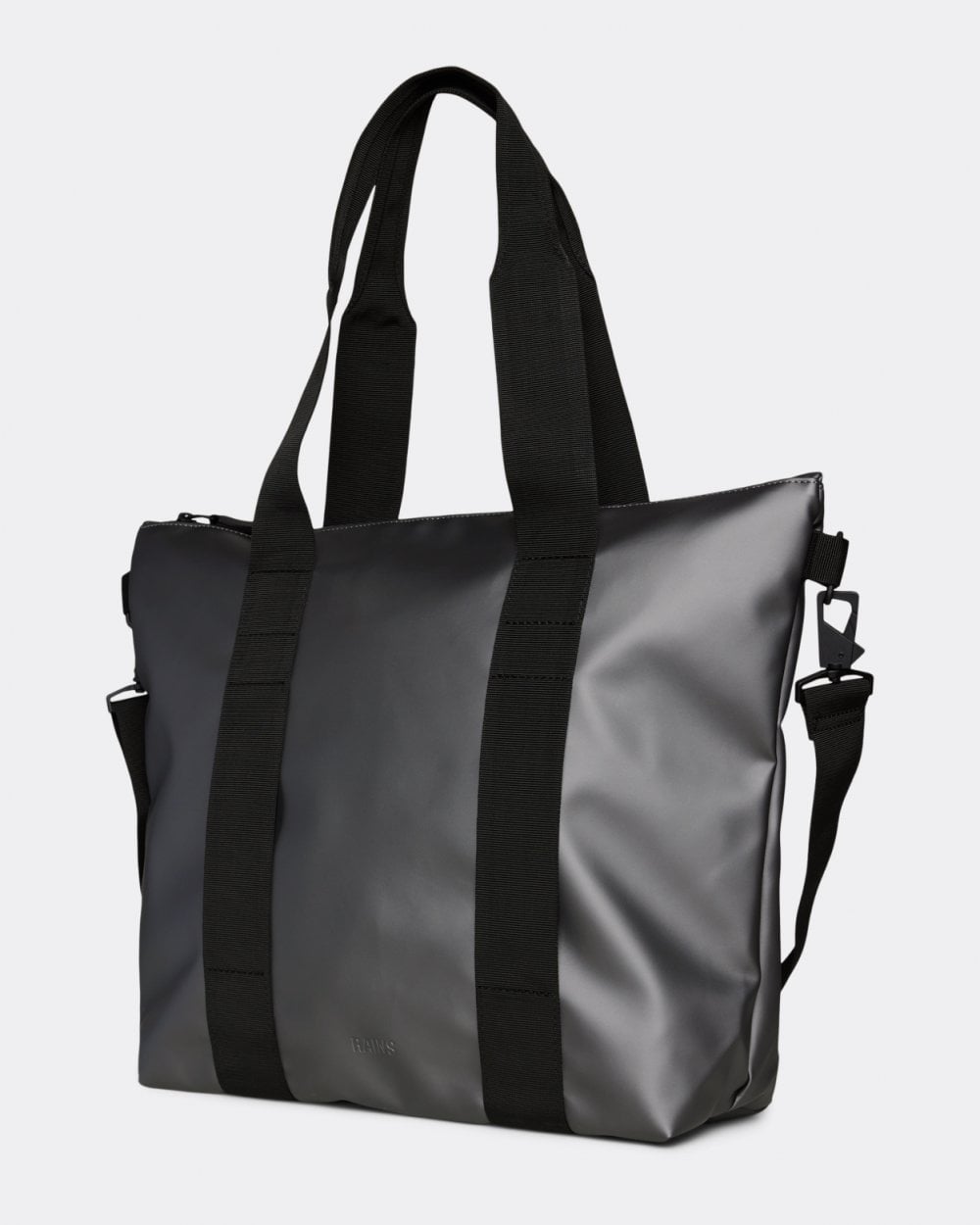 Rains Unisex Tote Bag Mini - 97 Metallic Grey