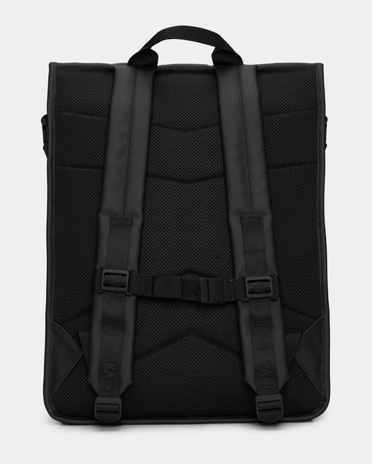 Rains Unisex Trail Rolltop Backpack - 01 Black