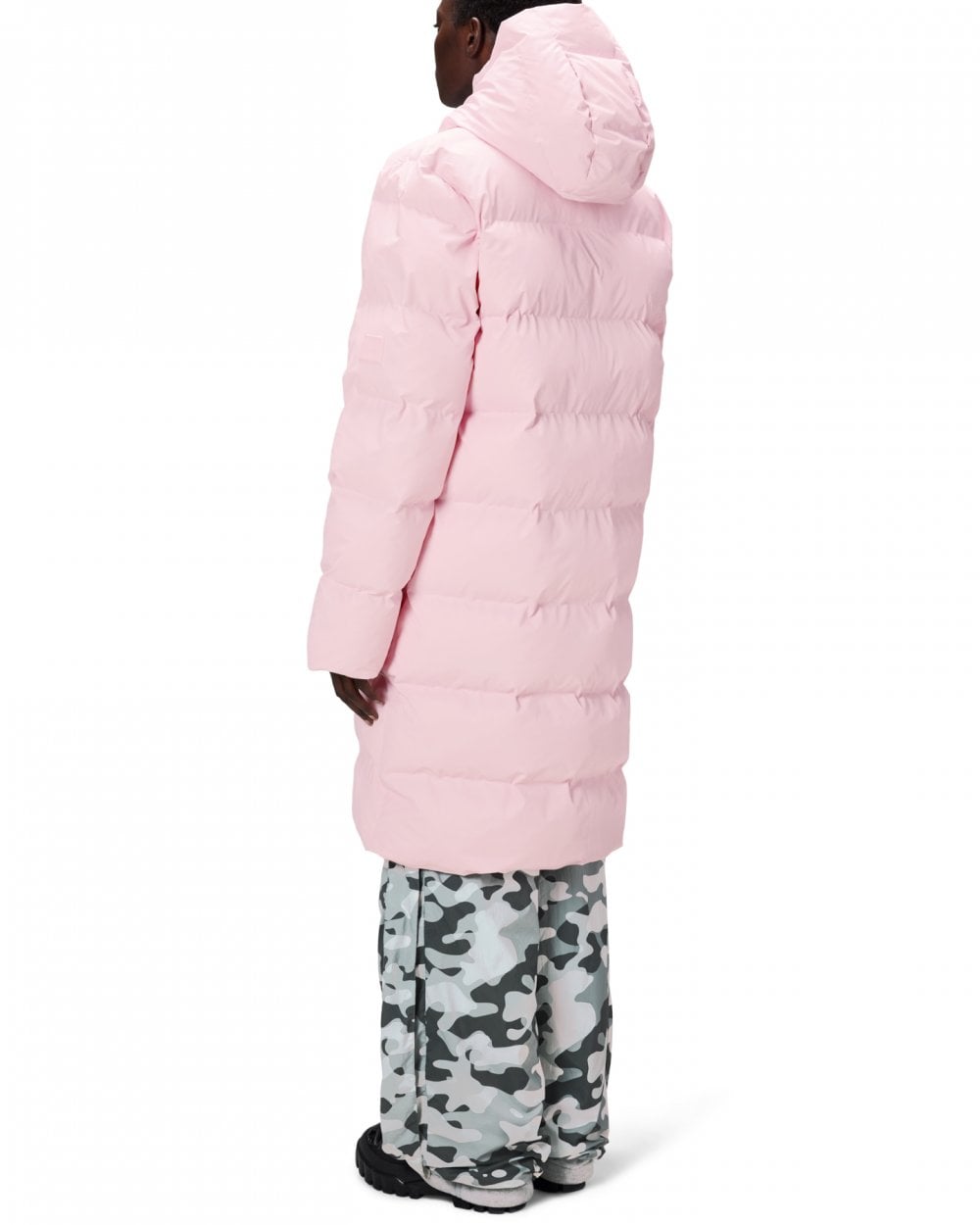 Rains Alta Long Unisex Puffer Jacket - 78 Candy