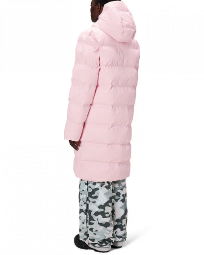 Rains Alta Long Unisex Puffer Jacket - 78 Candy