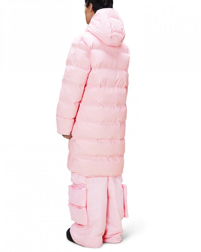 Rains Alta Long Unisex Puffer Jacket - 78 Candy