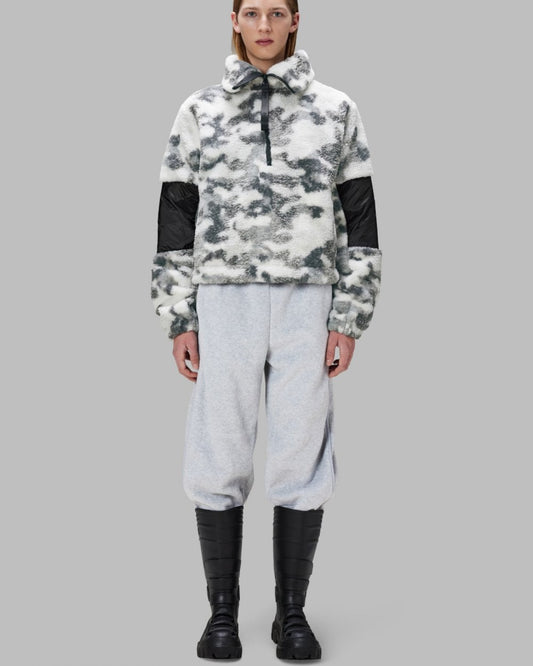 Rains W Kofu Unisex Fleece Pullover - 62 Camo