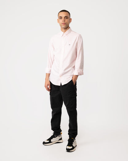 GANT Mens Slim Fit Long Sleeve Oxford Shirt - 662 Light Pink